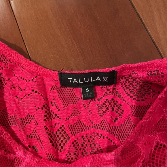 Talula pink lace tank size S - Picture 2 of 2